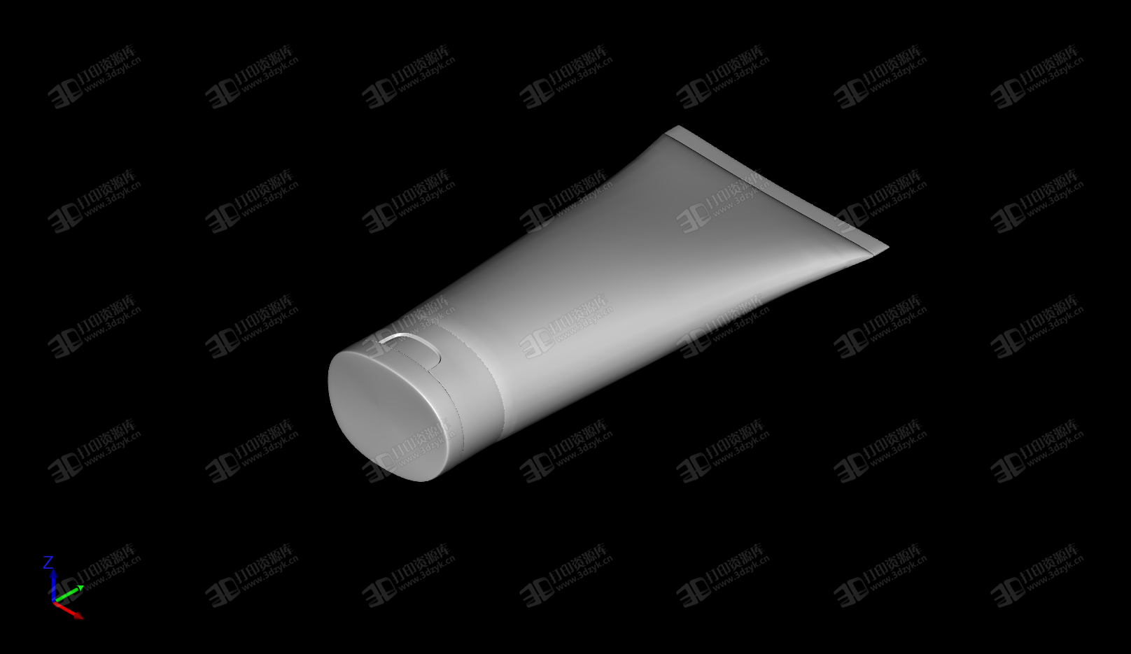 塑料化妆管 3D打印模型 (1).png