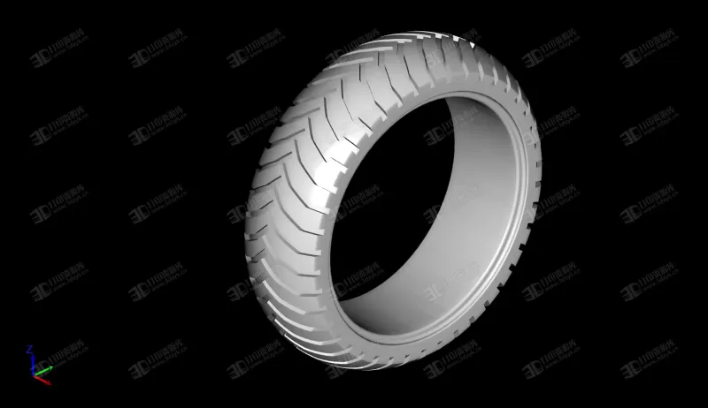 电动车 轮胎 3D打印模型 (2)
