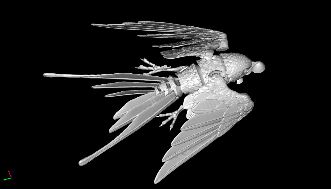 3D打印燕子 带支撑 关节可动 一体板 (2).png